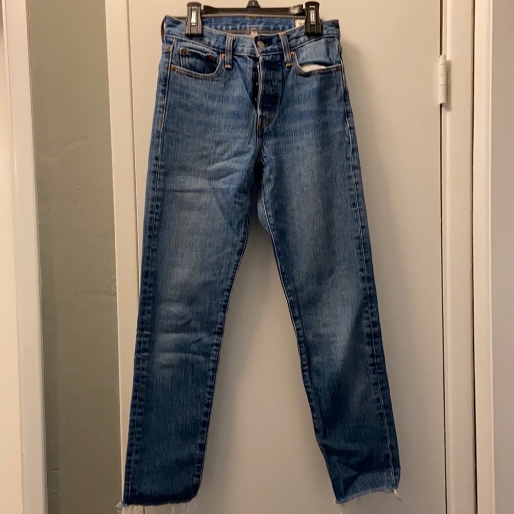 Levi’s high waisted wedgie fit.